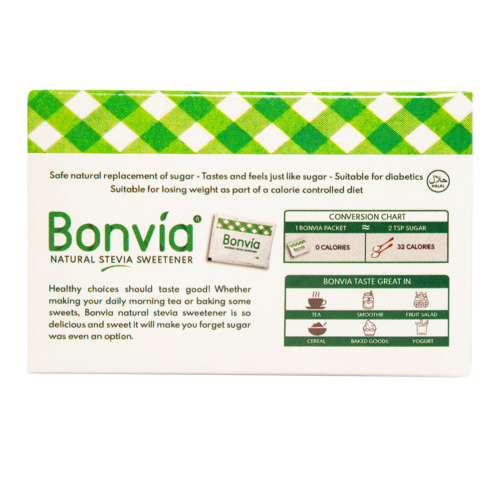 Bonvia 50 sachet pack - back