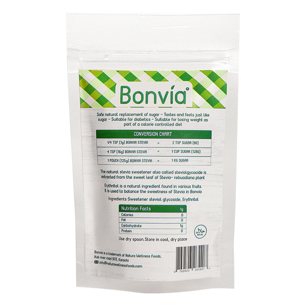 [With FREE gift] Bonvia Stevia Pouch 125g