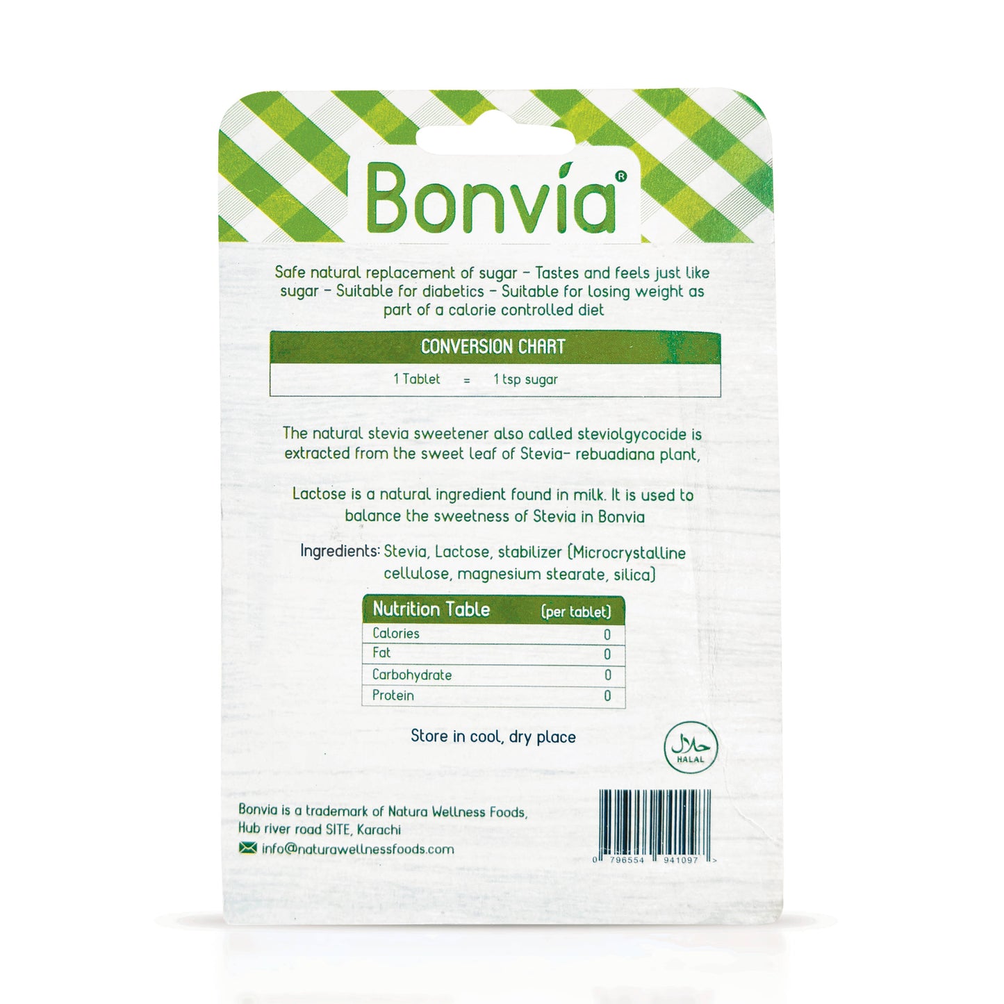 Bonvia Stevia Tablets - 100s Test